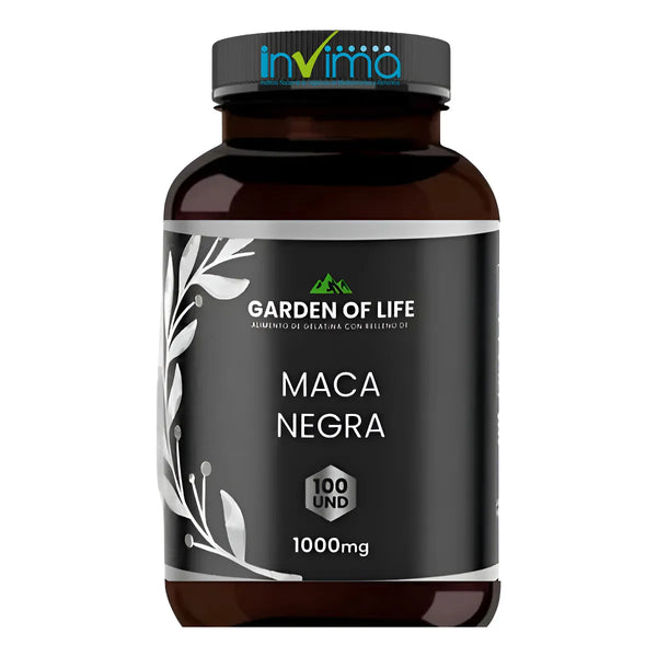 Maca Negra Peruana Pura Original Con Invima X100 Capsulas - Imagen 1
