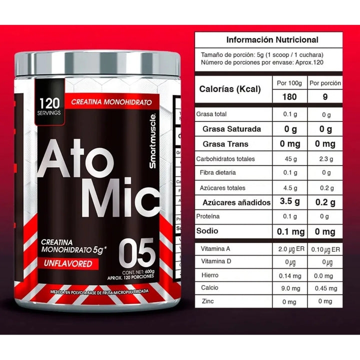 Creatina Monohidratada Atomic - Imagen 2