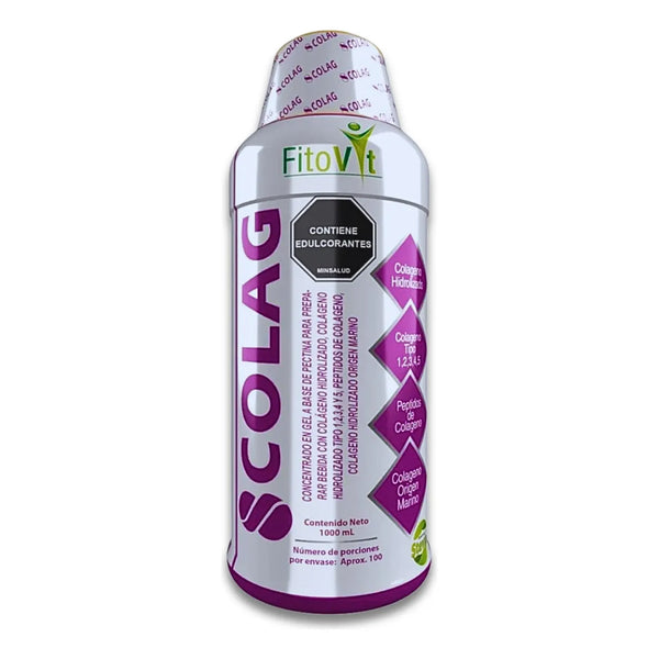 8 Colágenos Concentrados Péptidos De Colágeno Marino 1000ml Uva - Imagen 1