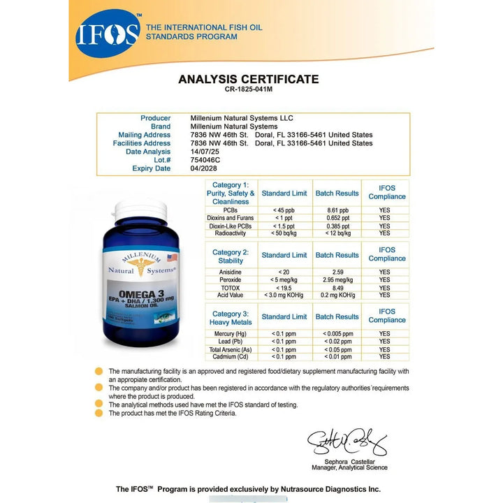 Omega 3 1300 Mg 100sg Natural Systems  - Imagen 2