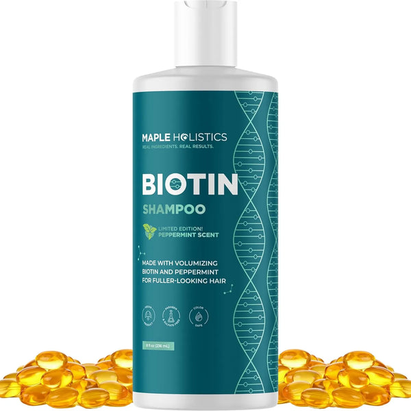 Champú Biotina Aceite Coco Crecimiento Cabello Volumen Sin Sulfatos 237ml