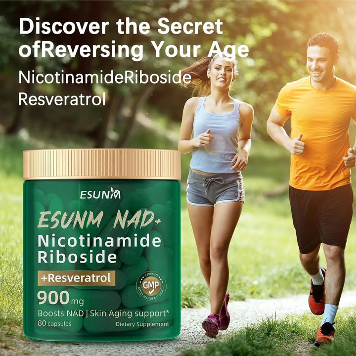 Ribosida De Nicotinamida 900 Mg Resveratrol 80 Cápsulas Anti - Imagen 8