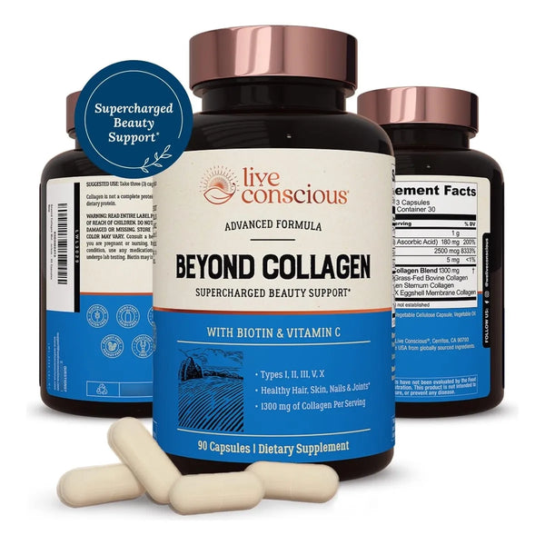 Cápsulas De Colágeno Múltiple 90 Cap Biotina Y Vitamina C - Imagen 1
