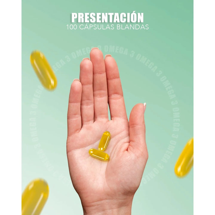 Omega 3 Medical Green Fish Oil 1000 Mg Epa Dha Purificado  Aceite De Pescado  100 Softgels - Imagen 6