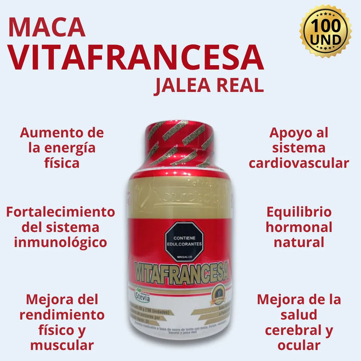 Vitafrancesa Maca Jalea Real Frutos Rojos - Imagen 5