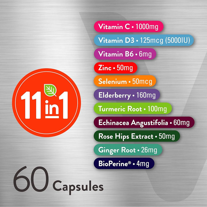 Cápsulas Multivitamínicas 11 En 1 Para El Sistema Inmunológi - Imagen 5