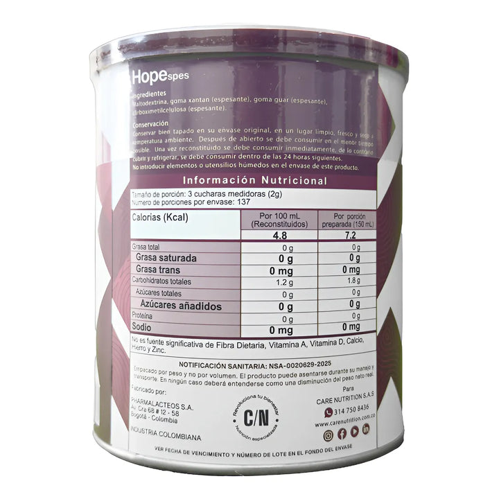 Espesante Mezcla De Gomas 274g Sin Sabor - Imagen 2