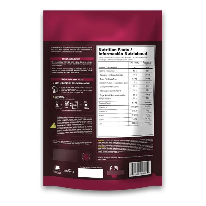 Titan Beef Mass  - Imagen 2