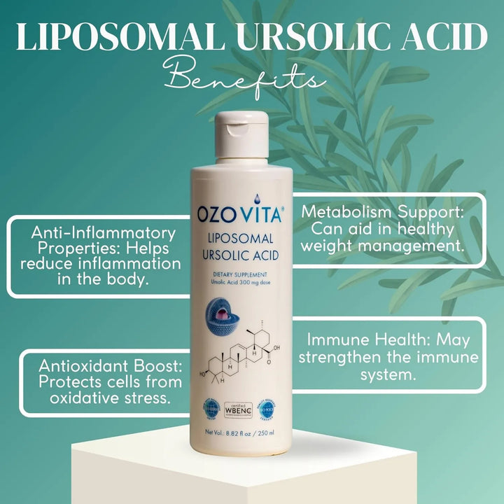 Ácido Ursólico Liposomal Orgánico Sabor Coco 250 Ml Rico En - Imagen 6