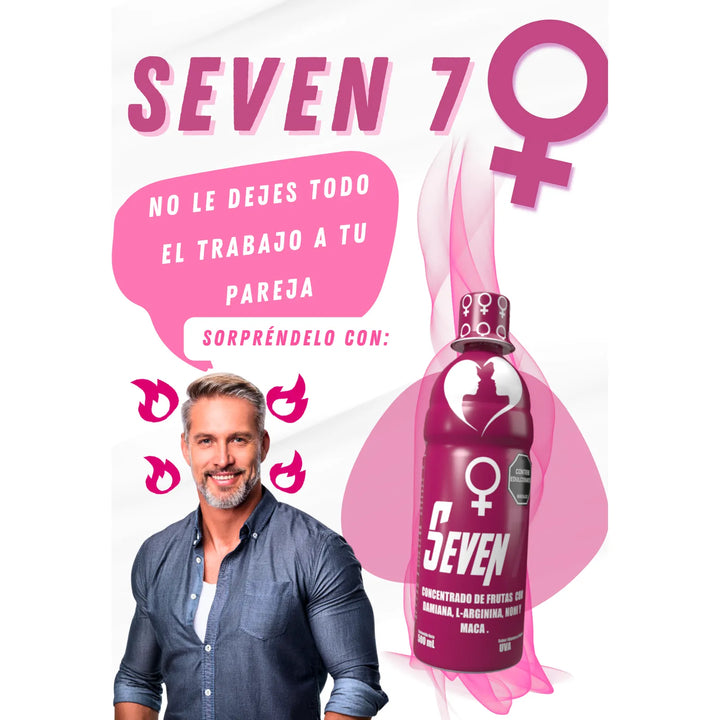 Potenciador Femenino Seven7 Energía Vitalidad Y Desempeño Uva - Imagen 5