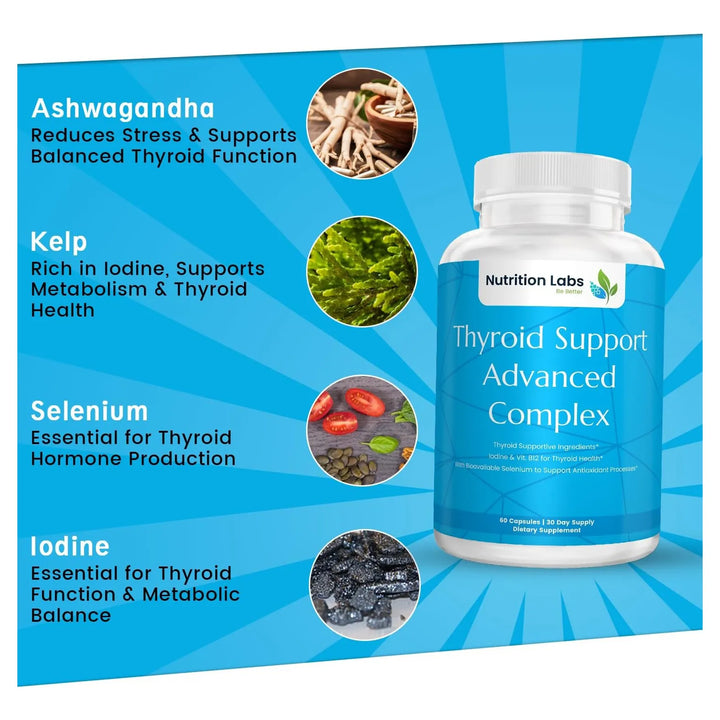 Apoyo Tiroides Potenciador Metabolismo Energía Y Estado De Á - Imagen 3