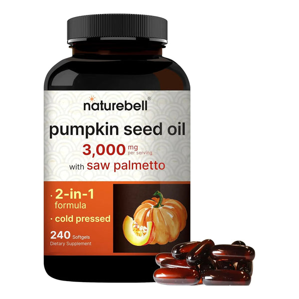 Aceite Virgen Semilla Calabaza 3000 Mg Palma Enana 240 Cápsu - Imagen 1
