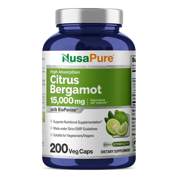 Cápsulas De Bergamota Cítrica 15000 Mg 200 Unidades Extracto - Imagen 1