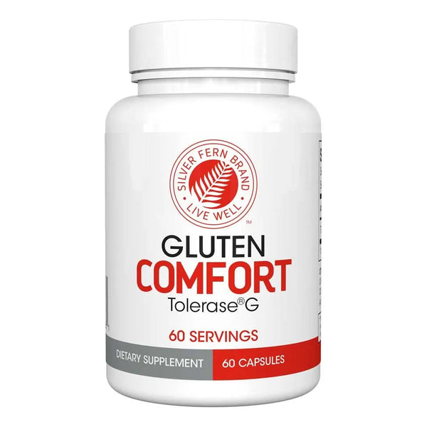 Capsulas De Enzimas Digestivas Gluten Comfort Con Tolerasa G 60 Caps Alivia Acidez