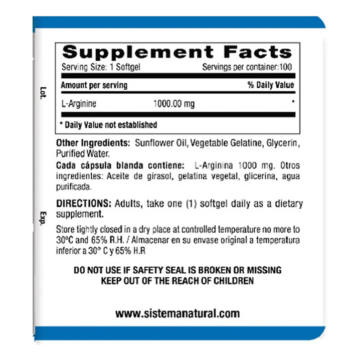 L Arginina Arginine Aminoacido - Imagen 2