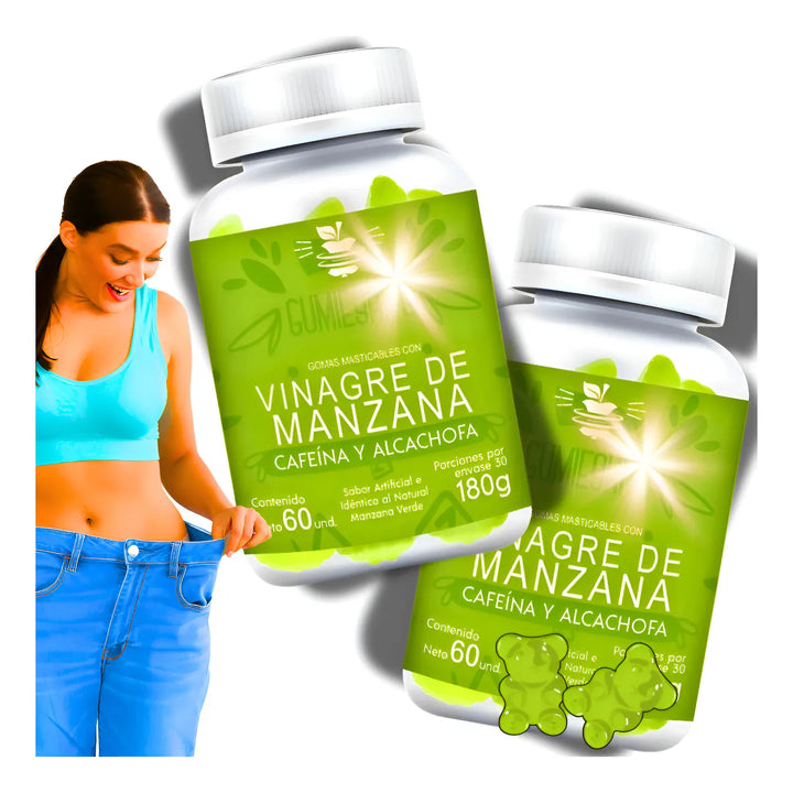 Gomas Adelgazantes Vinagre X2 Limón - Imagen 1