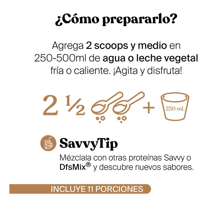Proteína Savvy Caramel Vanilla  Bone Broth Mini 280g - Imagen 5