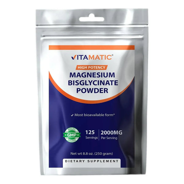 Bisglicinato De Magnesio 2000 Mg Apoyo Salud Muscular Articu - Imagen 1