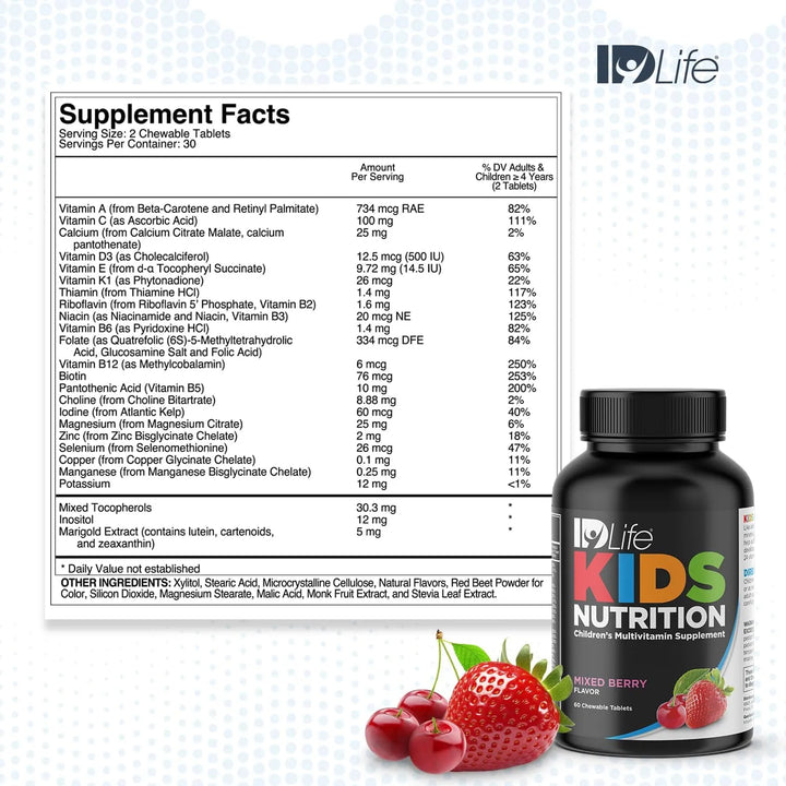 Tabletas Masticables De Vitamina Mixta De Bayas Para Niños 2 - Imagen 2