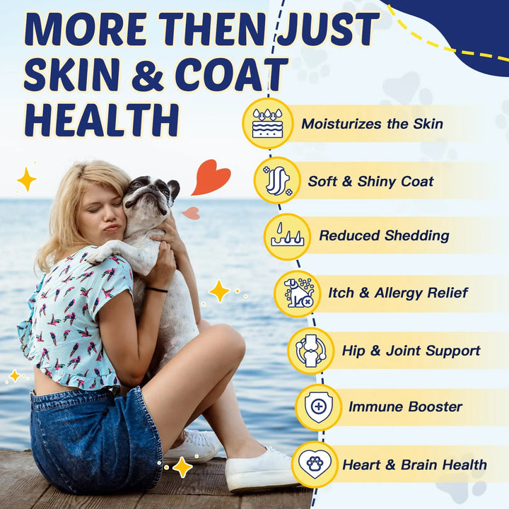 Aceite De Salmón Omega 3 Para Perros Mejora Piel Pelaje Aliv - Imagen 4