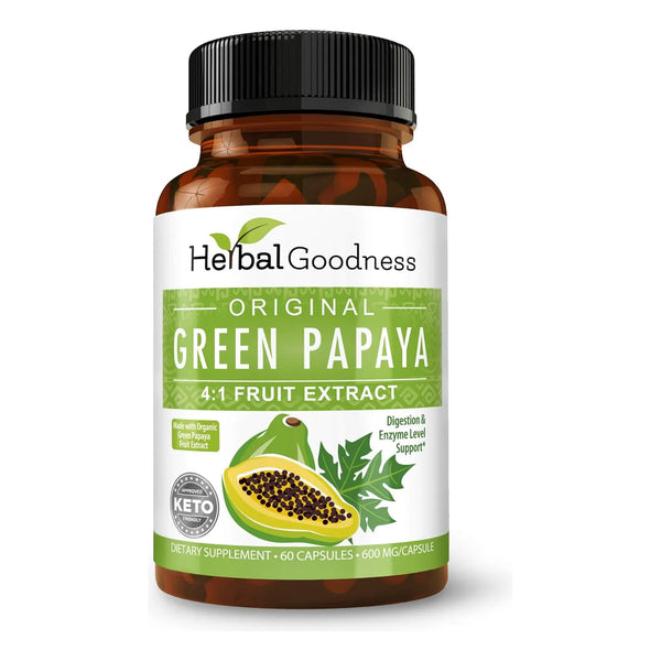 Cápsulas De Extracto De Hoja De Papaya Verde 60 Unidades Con - Imagen 1
