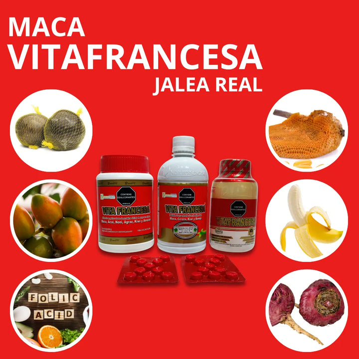 Kit Vitafrancesa Maca Jaleareal Frutos Rojos - Imagen 7