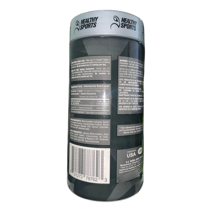 L Arginine 1000mg 60 Capsulas - Imagen 6