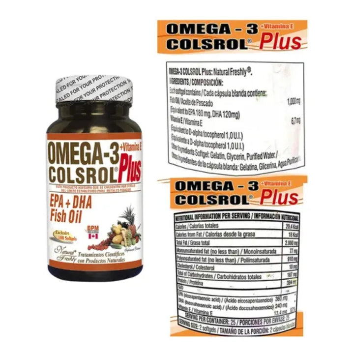 Omega 3 Colsrol Plus  2x1 X100 Capsulas - Imagen 5