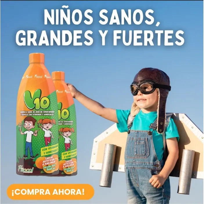 V10 Apetito Y Vitaminas Niños Naranja - Imagen 8