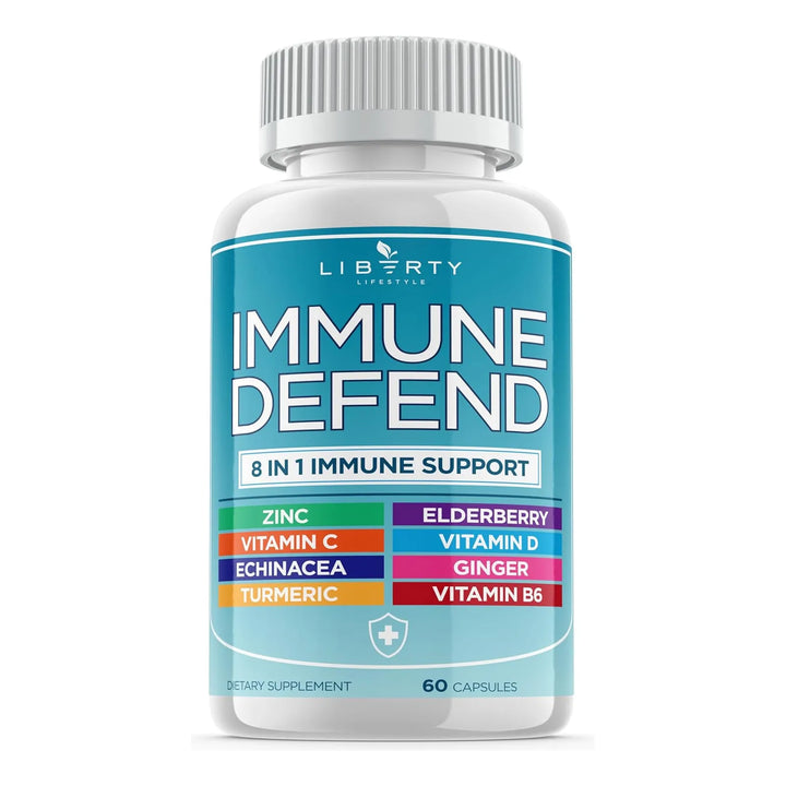 Cápsulas De Inmunidad 8 En 1 Con Equinácea Zinc 50 Mg Vitami - Imagen 2