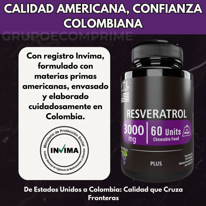 Resveratrol Americano Puro Natural - Imagen 2