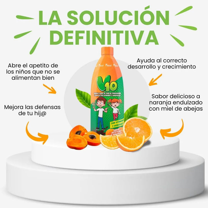 V10 Apetito Y Vitaminas Niños Naranja - Imagen 7