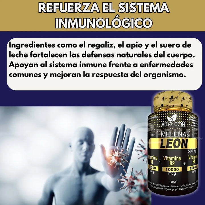 Melena De Leon Capsulas Natural - Imagen 7