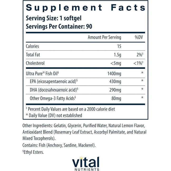 Aceite De Pescado Ultra Pure 800 Miligramos Omega 3 Salud Co - Imagen 2