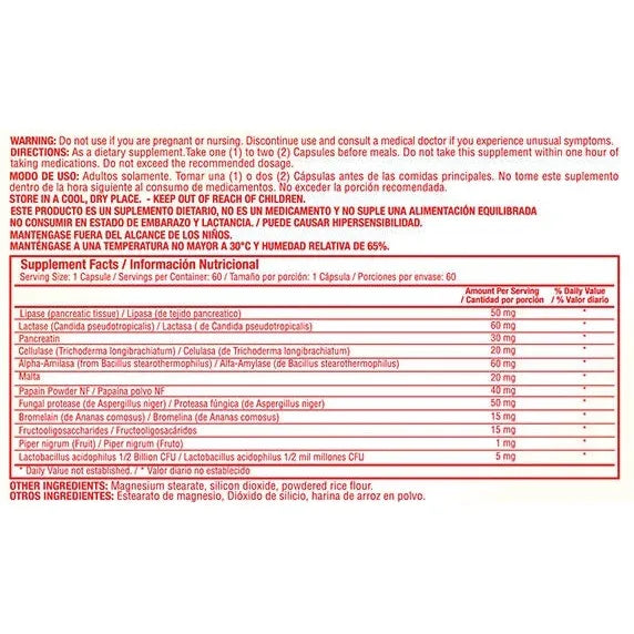 Enzimas Digestivas Enzymax - Imagen 2