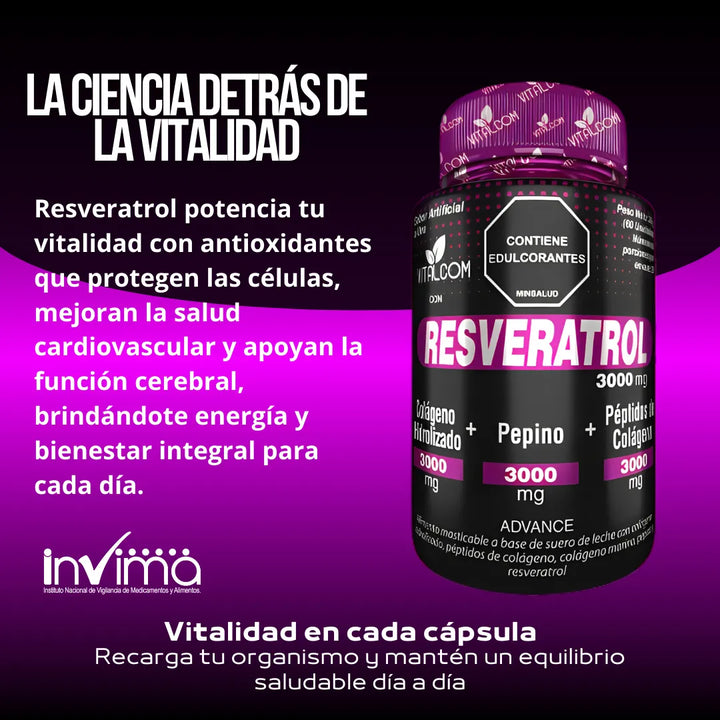 Resveratrol Puro Original X2 Natural - Imagen 4