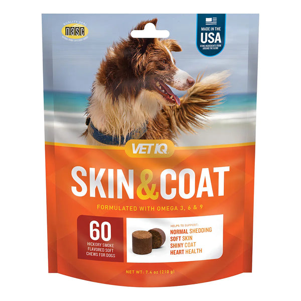 Suplemento Masticable Para Piel Y Pelaje De Perros 60 Unidades Brillo Y Salud