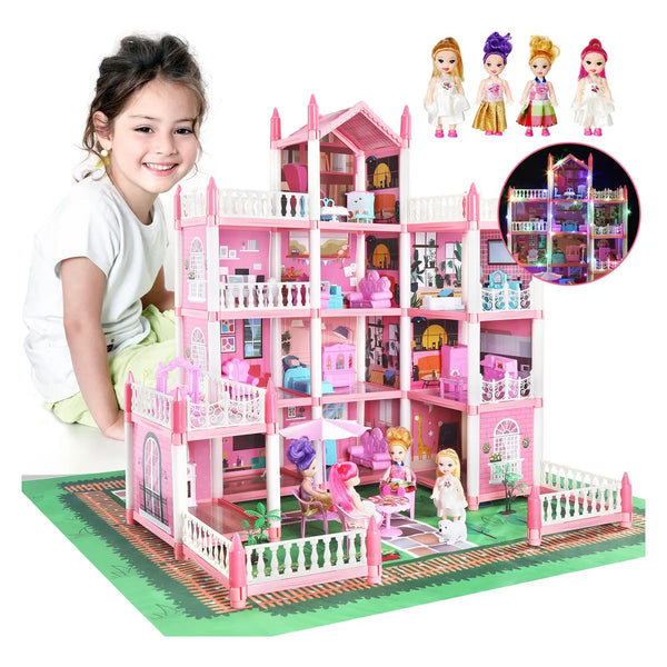 Casa De Muñecas Love Life Color Pink Juguete Creativo Y Duradero