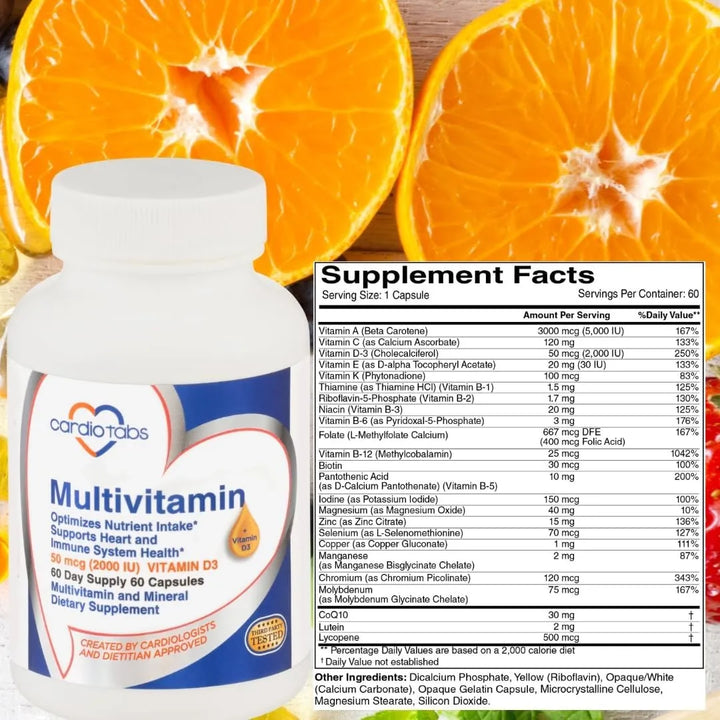 Multivitamínico Para El Corazón E Inmunidad Con Complejo De - Imagen 2