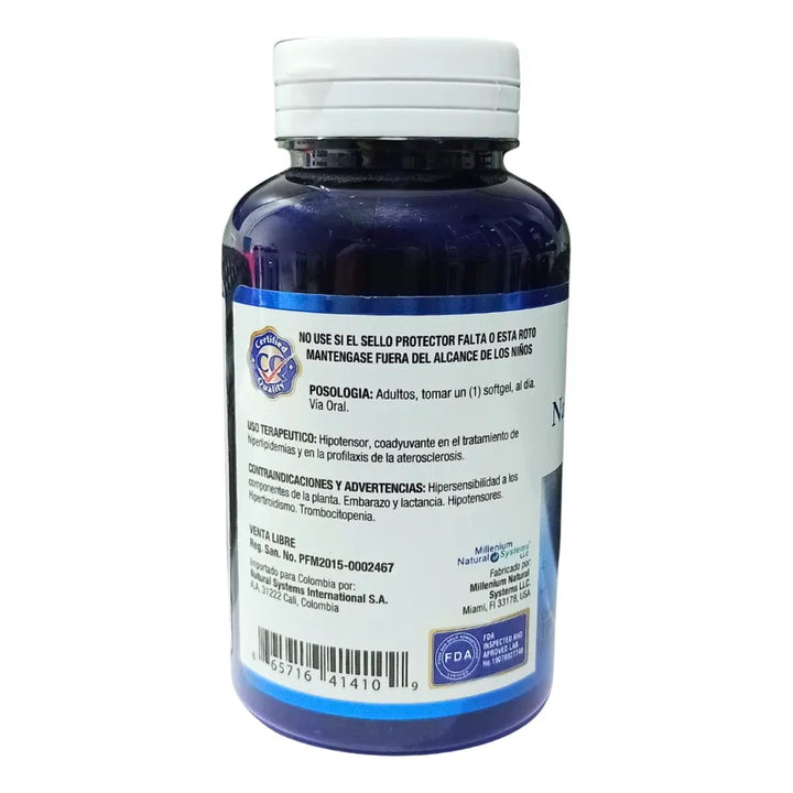 Garlic Ajo 1500mg Natural Syste Sin Sabor - Imagen 2