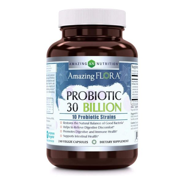 Capsulas Probióticas 240 Unidades 30 Mil Millones Ufc 10 Cepas Salud Digestiva E Inmunitaria