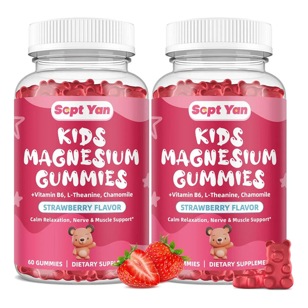Gomitas De Magnesio Para Niños Sabor Fresa Con Vitamina B6 L - Imagen 1