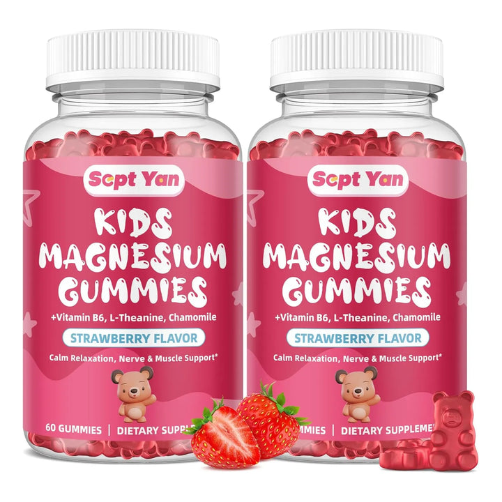 Gomitas De Magnesio Para Niños Sabor Fresa Con Vitamina B6 L - Imagen 1