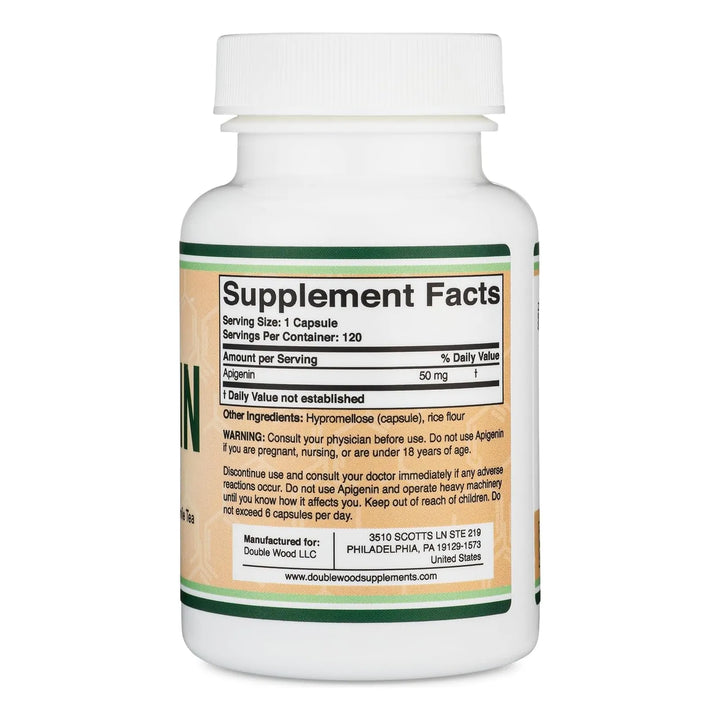 Apigenina 50 Mg Relajación Sueño Y Estado De Ánimo 120 Cap - Imagen 7