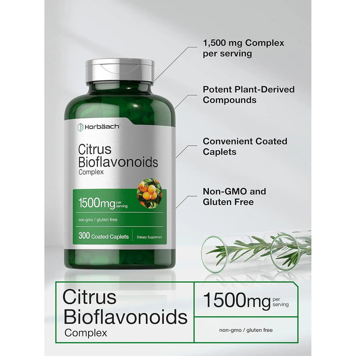 Bioflavonoides Cítricos 1500 Mg 300 Cápsulas Fórmula Vegetar - Imagen 3
