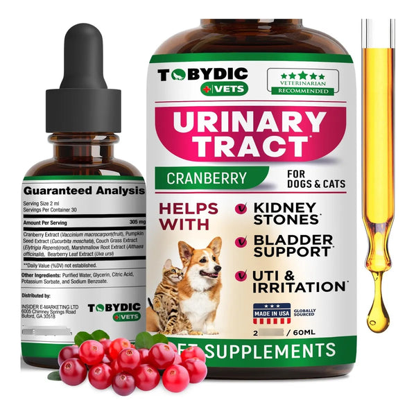 Medicamento Natural UTI Para Gatos Y Perros Con Arándano Tratamiento Infección Urinaria