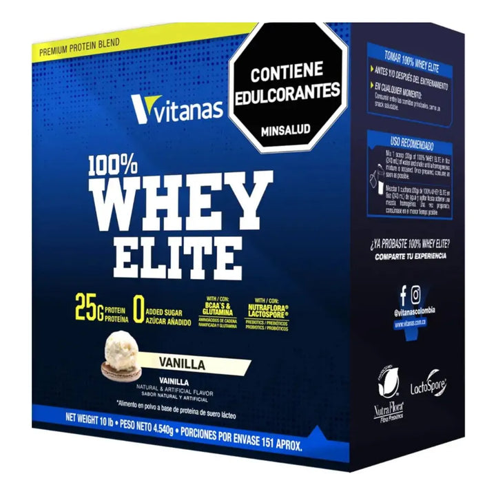 Proteina 100% Whey Elite 10 Lb - Imagen 2