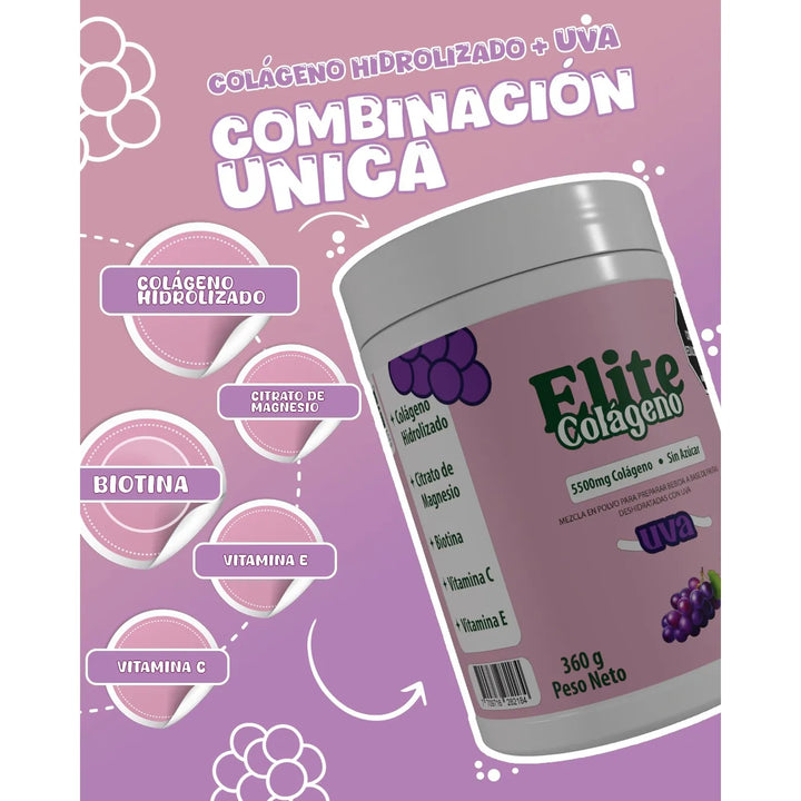 Colageno Hidrolizado Sabor Uva - Imagen 5