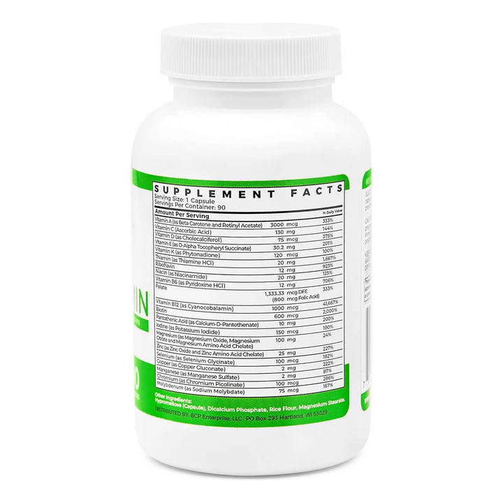 Cápsulas Multivitamínicas Bariátricas Fórmula Diaria Sin Hie - Imagen 2