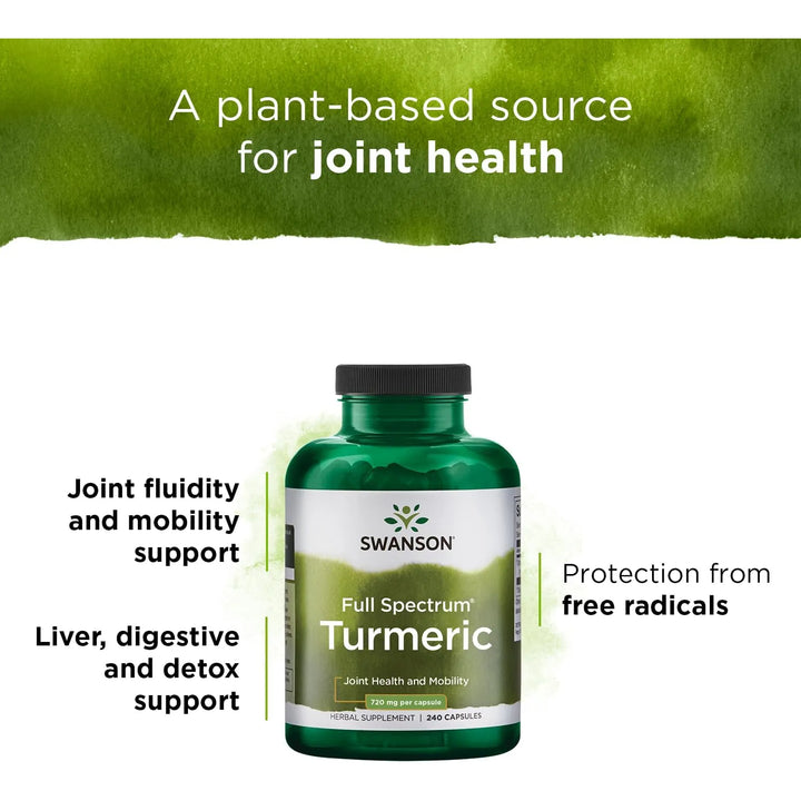 Cápsulas De Cúrcuma En Polvo 720 Mg Para Bienestar Y Salud N - Imagen 4